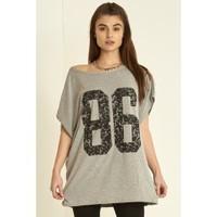 natasha lagenlook batwing top oversized baggy off shoulder t shirt