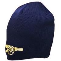 navy arsenal gunners beanie knitted ha