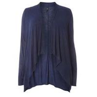 Navy Blue Jersey Cardigan, Navy