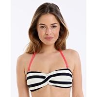 Navy Stripe Bikini Top - Navy