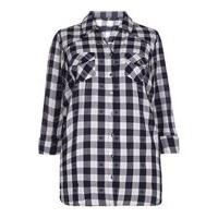 Navy Check Shirt, Navy