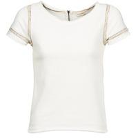 Naf Naf OLEATHER women\'s T shirt in white