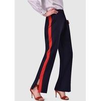 Navy Trousers with Red Racer Stripe