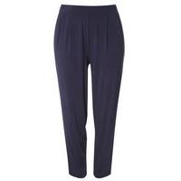 Navy Blue Tapered Leg Trousers, Navy