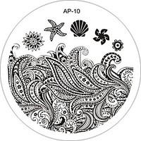 Nail Art Stamp Stamping Image Template Plate AP Series NO.10