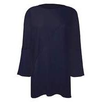 Navy Bell-Sleeve Tunic
