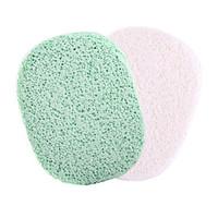 Natural Wood Pulp Fiber Beauty Exfoliating Scrub Clean Face Powder Puff