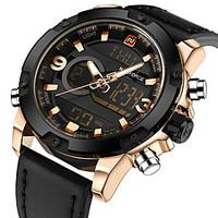 naviforce luxury brand men analog digital leather sports watches mens  ...