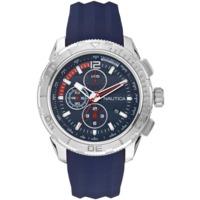 nautica blue silicone mineral mens watch