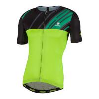 Nalini Roma Race Short Sleeve Jersey - Green/Black - XXL