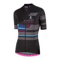 nalini womens dolomiti short sleeve jersey blackgrey l