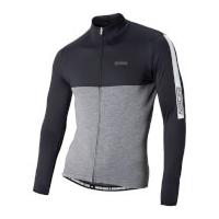 Nalini Mantova Warm Long Sleeve Jersey - Black/Grey - XL