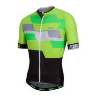 Nalini Cervino Short Sleeve Jersey - Black/Green - M