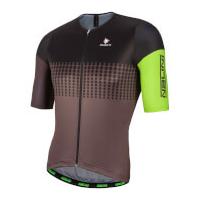 Nalini Velodromo Short Sleeve Jersey - Black/Green - XL