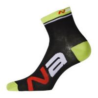 Nalini Logo Socks H13 - Black/Fluo - S-M