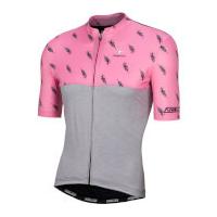 Nalini San Babila Short Sleeve Jersey - Grey/Pink - XXL