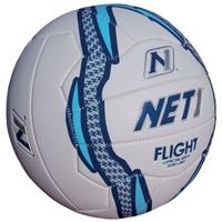 NET1 Flight Netball White Blue and Foil 5