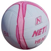 NET1 Heat Netball White and Pink 5