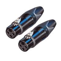 Neutrik Female XLR Plug (x2)