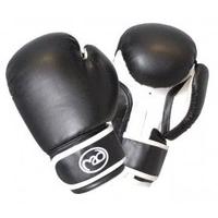 New Black/White Boxing Mad Junior Sparring Gloves 6oz