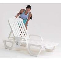 New Grosfillex Miami Stackable Sunlounger Summer Beach Swimming Sun Lounger