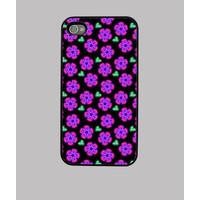 neon purple bloom iphone 4