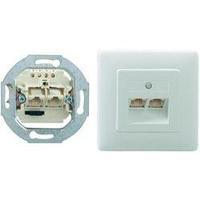 Network socket ISDN Rutenbeck Flush mount Pure white