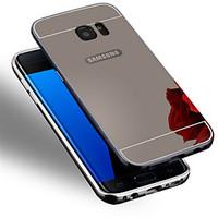 New Plating Mirror Back with Metal Frame Phone Case for Samsung Galaxy S7/S7 edge/S6/S6 edge/S6 edge