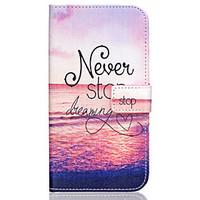 Never stop dreaming Painted PU Leather Full Body Case for Galaxy J5/Galaxy J7