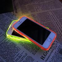 New TPU LED Reminder Flash Transparent Back Cover Case for iPhone 5/5S (Assorted color)