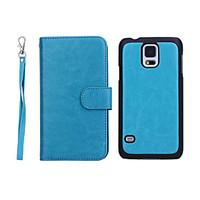 New Arrival Genuine Leather Wallet Cases with 9 Cards Slots for Samsung Galaxy S5 I9600