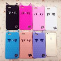 new diamond cat ears cute cat silica gel shell for iphone 55s assorted ...