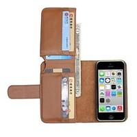 NEW Leather Wallet Full Body Cases for iPhone 5C