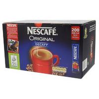 Nescafe Decaffeinated Instant One Cup Coffee Sachets - 200 Pack