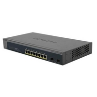 netgear prosafe 10 port gigabit ethernet poe smart switch with 2 sfps  ...