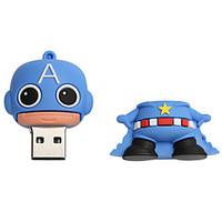 New Cartoon Creative American captain USB 2.0 8GB Flash Drive U Disk Memory Stick