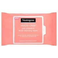 neutrogena visibly clear pink grapefruit facial wipes