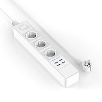 New Desgin GM 15A Plug Power Socket Electrical Multiple 5V/4.6A Extension Plug Socket with USB