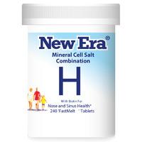 New Era Mineral Cell Salt H-Combination, 240Tabs