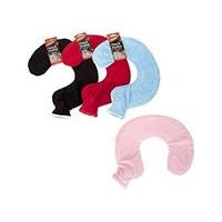 neck hot water bottle with removable fleece cover assorted colours