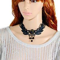 Necklace Choker Necklaces / Torque / Gothic Jewelry Jewelry Halloween / Wedding / Party / Daily / Casual Lace / Fabric Black 1pc Gift