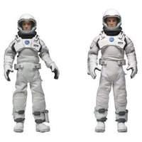 NECA 20 cm Christopher Nolans Interstellar Cooper and Brand Clothed Deluxe Limited Edition Action Figures (Pack of 2)