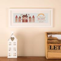 New Home Watercolour Personalised Framed Print
