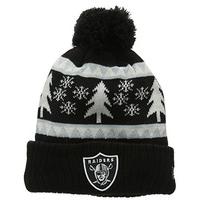 new era team snow pine beanie oakland raiders