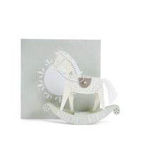 New Baby 3D Rocking Horse Card
