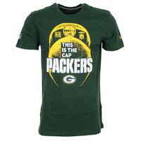 New Era NFL Green Bay Packers Cap T-Shirt - Cilantro Green
