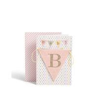 New Baby Girl Bunting Card