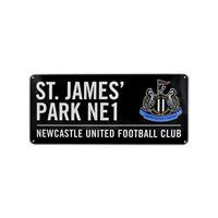 Newcastle United FC St James Park Street Sign - Black