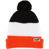 Neff Snappy Beanie - Orange/White/Black