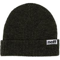 neff fold heather beanie blackolive